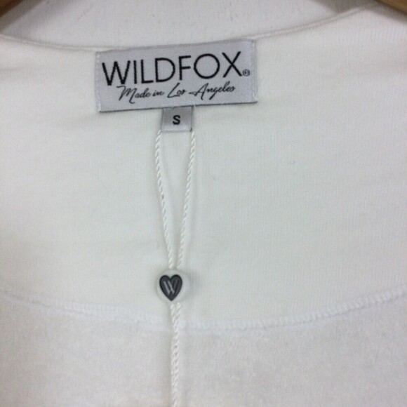 Wildfox Womens Bride Butterflies Make Up Lounge Open Front Robe White Sz Small - Picture 5 of 8